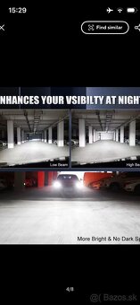 Predám extra silne  led žiarovky h7 - 2