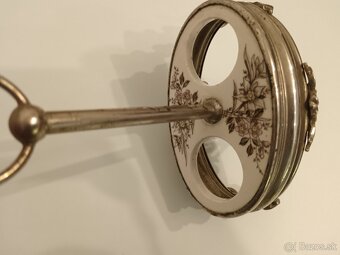 Starožitná porcelánová soľnička a korenička - 2