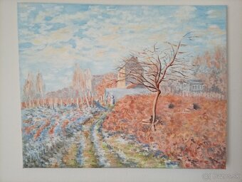 Obraz Alfred Sisley - Gelée blanche - 2