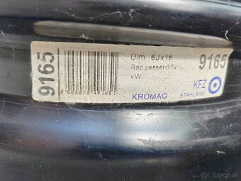 Plechové disky 5x112 R15 57.1mm - 2