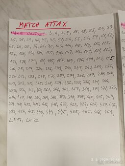 Výmena / predaj kartičiek match attax, aj extra 2024/2025 - 2