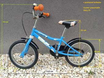 Detský bicykel do 8 rokov - 16 palcový - 2