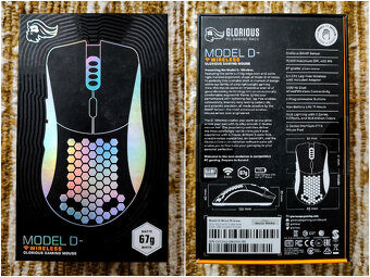 Herná myš Glorious Model D Wireless matná biela NOVÁ - 2
