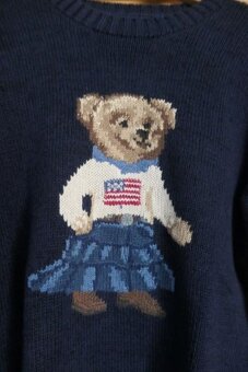 RALPH LAUREN BEAR ikonicky bavlneny damsky sveter M - 2