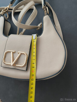 Nová béžová kabelka z Turecka imitácia značky LV, vnútri dve - 2