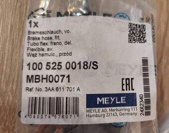 Brzdové hadice na pred. napravu MEYLE 100 525 0018/S - 2