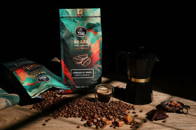 Kvalitná Brazílska zrnková káva 1kg 100% Arabica - 2