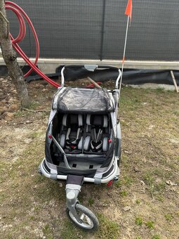 Predám cyklovozík Thule Chariot Chinook 2 deti - 2
