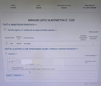 Orna pôda - pozemok Štvrtok (NM) - 2