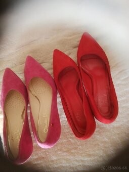 RUŽOVÉ a/alebo ČERVENÉ SEMIŠOVÉ LODIČKY - 2