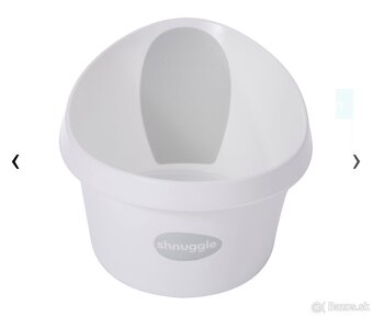 SHNUGGLE Vanička Toddler biela so svetlo-šedou opierkou - 2