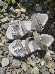 D.d.step kožené flexibilné sandále kvety Dark grey - 2