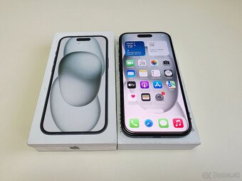 APPLE IPHONE 15 128GB BLACK,ZDRAVIE BATERKY 100% - 2