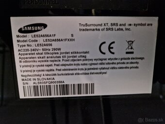 Predam Samsung TV LE52A656A1F - 2