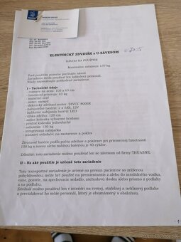 Elektrický zdvihák - 2