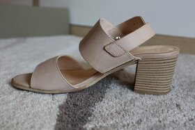 Baťa 39 nove letne damske kožene sandale na podpätku - 2