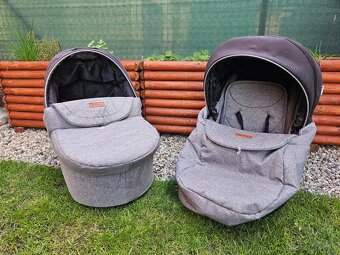 Predám kočík 2v1 RIKO Basic antracit + vajíčko a isofix zákl - 2