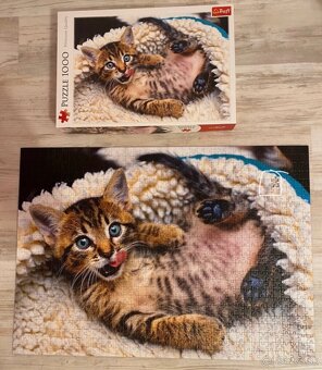 Puzzle 1000 ks raz postavené - 2