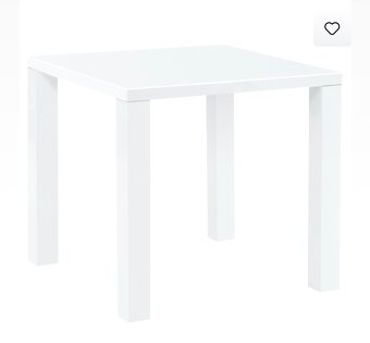 Biely leskly kuchynský stol - 2
