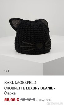 Karl lagerfeld dámska zimná čiapka choupette Nová - 2