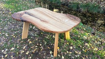 Konferenčný stolík z masívneho dreva - 2