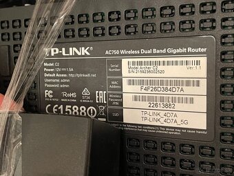 Wifi router TP-Link Archer C2 AC750 dualband gigabit router - 2