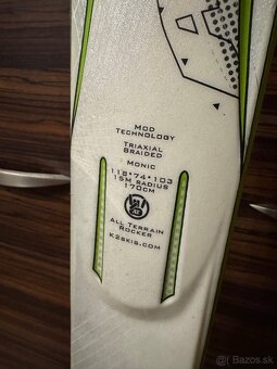 Lyže K2 Monic 170 cm + lyžiarky HEAD - 2