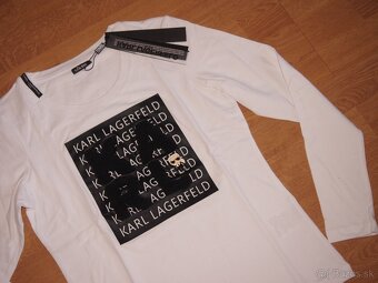 Karl Lagerfeld dámske biele tričko - 2