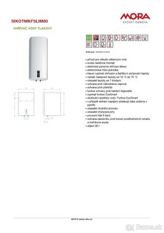 MORA elektr.ohrievač SLIM EOMKS 80  PHSM - 2