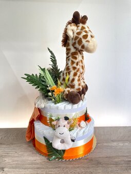 Plienková torta žirafa veľká - 2