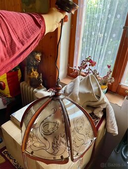 Lampa s drevenými okrajmi - 2