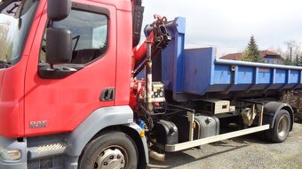 DAF LF 55.220 hákový nosič kontejnerů s HR FASSI - 2