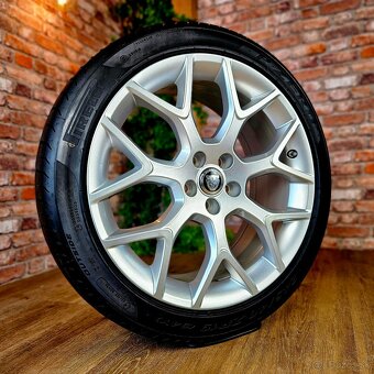 Alu R19 5x108 orig. JAGUAR F-type dvojrozmer + letné pneu - 2