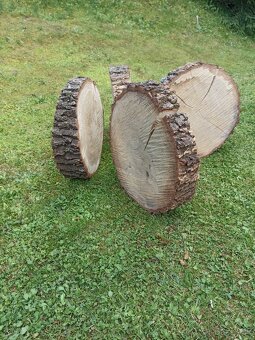 Ponúkame 4 kúsky dubové kalače v hrúbke 10cm, šírka 40cm - 2