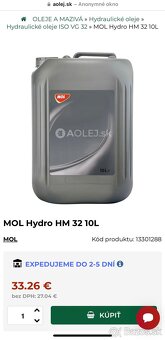 Hydraulický olej - 2