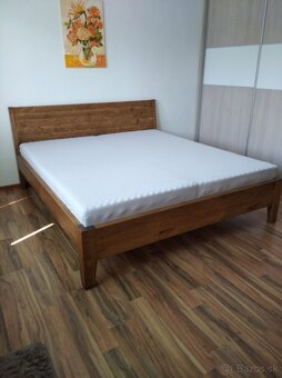 Dubová manželská posteľ Hugo + rošt zdarma, cena od 750€ - 2