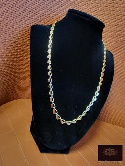 Krásna Pozlátená Srdiečková Retiazka - 2