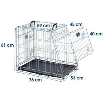 SAVIC dog residence mobile 76 cm, prepravná klietka pre psa - 2