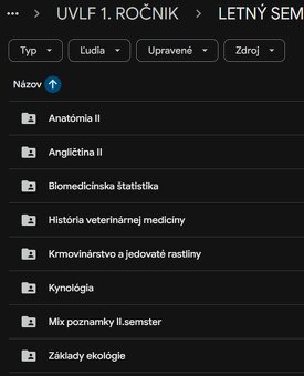 Študijné materiály pre UVLF – 1. ročník (PDF, 20 GB) - 2