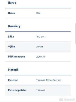 Taštičkovy matrac - 2