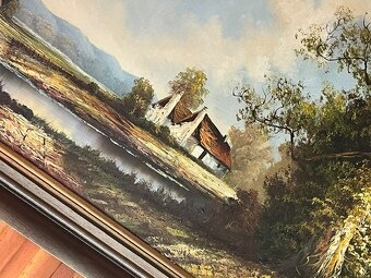 Velky malovany podpisany obraz - 2