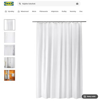 Sprchový záves Ikea - 2