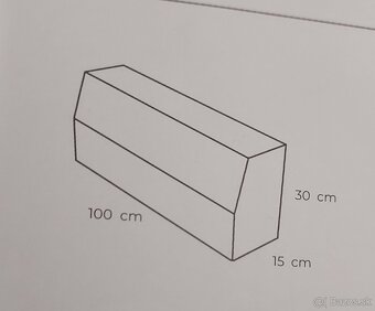 predám cestný nájazdový obrubník 15x30x100 - 2
