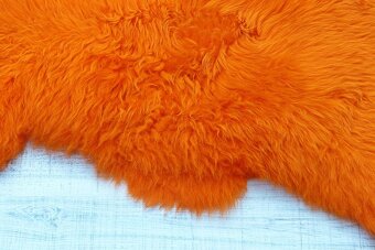 Oranžová ovčia kožušina - 2