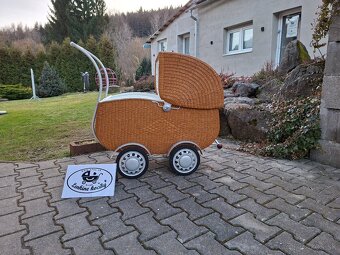 Starožitný prutený kočik - 2