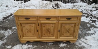 Rustikálna masivná komoda - 2