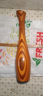 Retro drevena vaza - 2