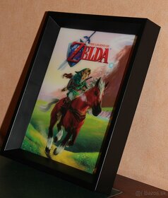 Legend of ZELDA 3D Lenticular Frame Nintendo / Limited Editi - 2