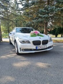 AUTO NA SVADBU, SVADOBNÉ AUTO, prenajom ,BMW 730 d - 2