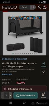 Cestovná postieľka s pridaným poschodím - 2